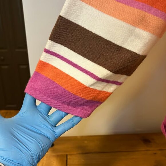 ALFRED DUNNNER Sz 2X Fall Colorway Jewel Neckline Artsy Mini Grommet 3/4 Sleeve - Picture 3 of 7